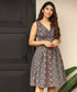 Waistless Floral Printed Dress